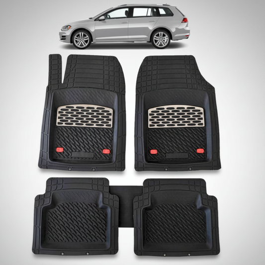 Covorase Auto TeamCar® Tip Tavita Volkswagen Golf 7 Variant (2012–2020) Negru marmorat