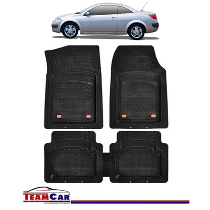 Covorase Auto TeamCar® Tip Tavita Compatibile Renault Megane II Cabrio (2002-2009) Negru