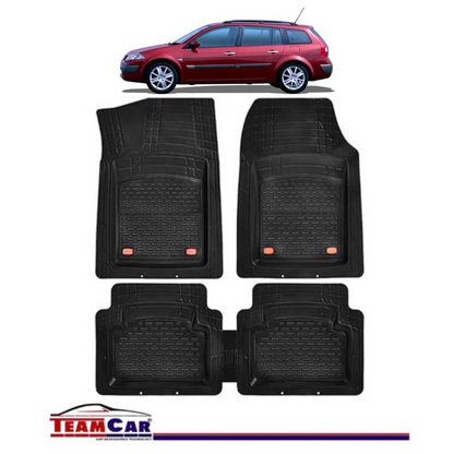 Covorase Auto TeamCar® Tip Tavita Compatibile Renault Megane II Combi (2002-2005) Negru