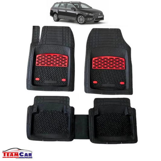 Covorașe Auto TeamCar® Tip Tăviță Compatibile Volkswagen Passat B7 (2010–2014)  Variant, Red