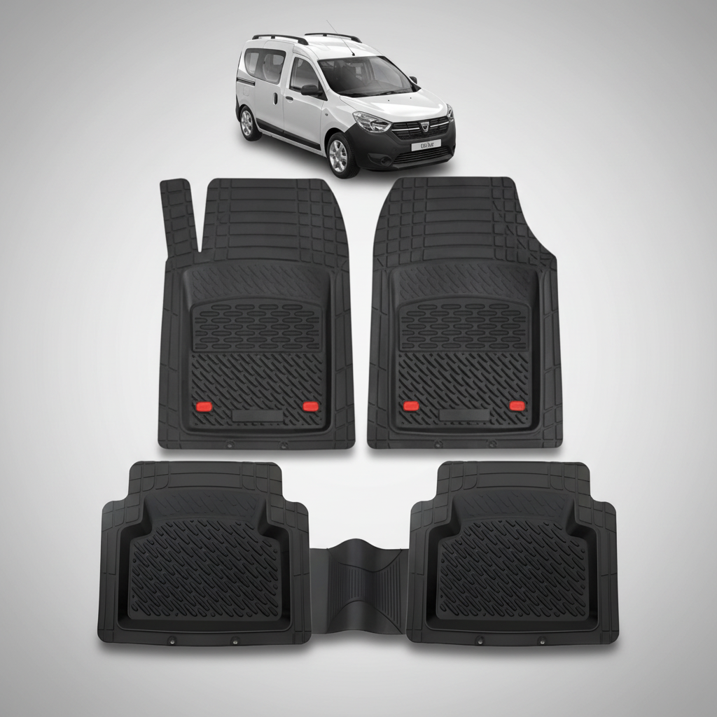 Covorase Tip Tavita Compatibile Dacia Dokker, Negru