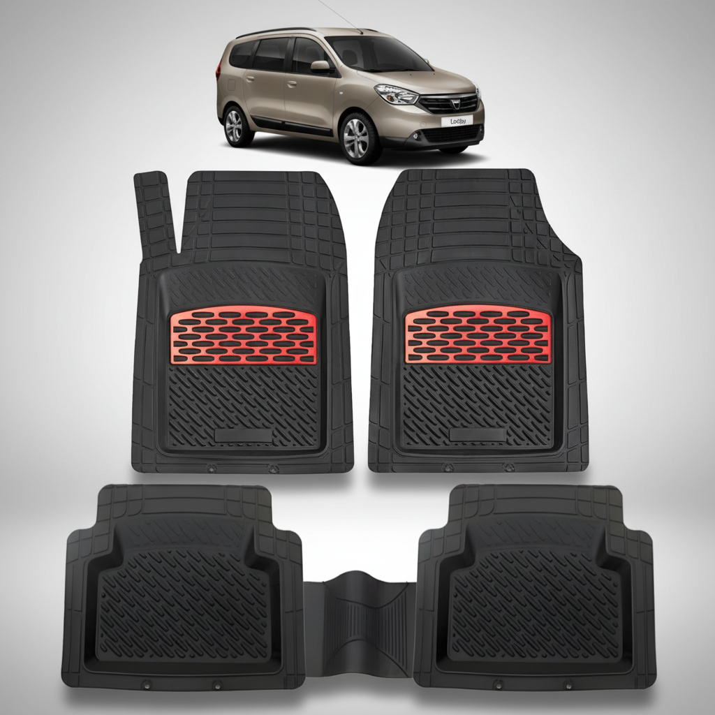Covorase Tip Tavita Compatibile Dacia Lodgy, Red