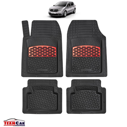 Covorașe Auto TeamCar® Tip Tăviță Compatibile Dacia Sandero II (2012–2020) -Red