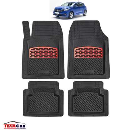 Covorașe Auto TeamCar® Tăviță Compatibile Dacia Sandero III (2020–prezent) - Red