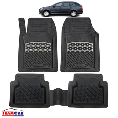 Covorase Skoda Octavia II TeamCar® Tip Tavita Compatibile (2004–2013) - Silver