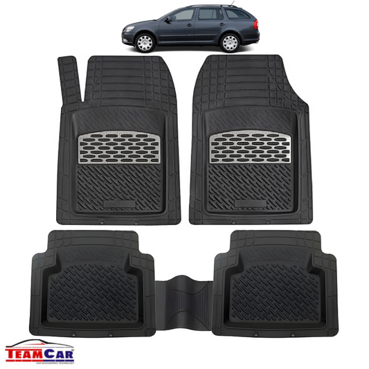 Covorase Skoda Octavia II TeamCar® Tip Tavita Compatibile (2004–2013) - Silver