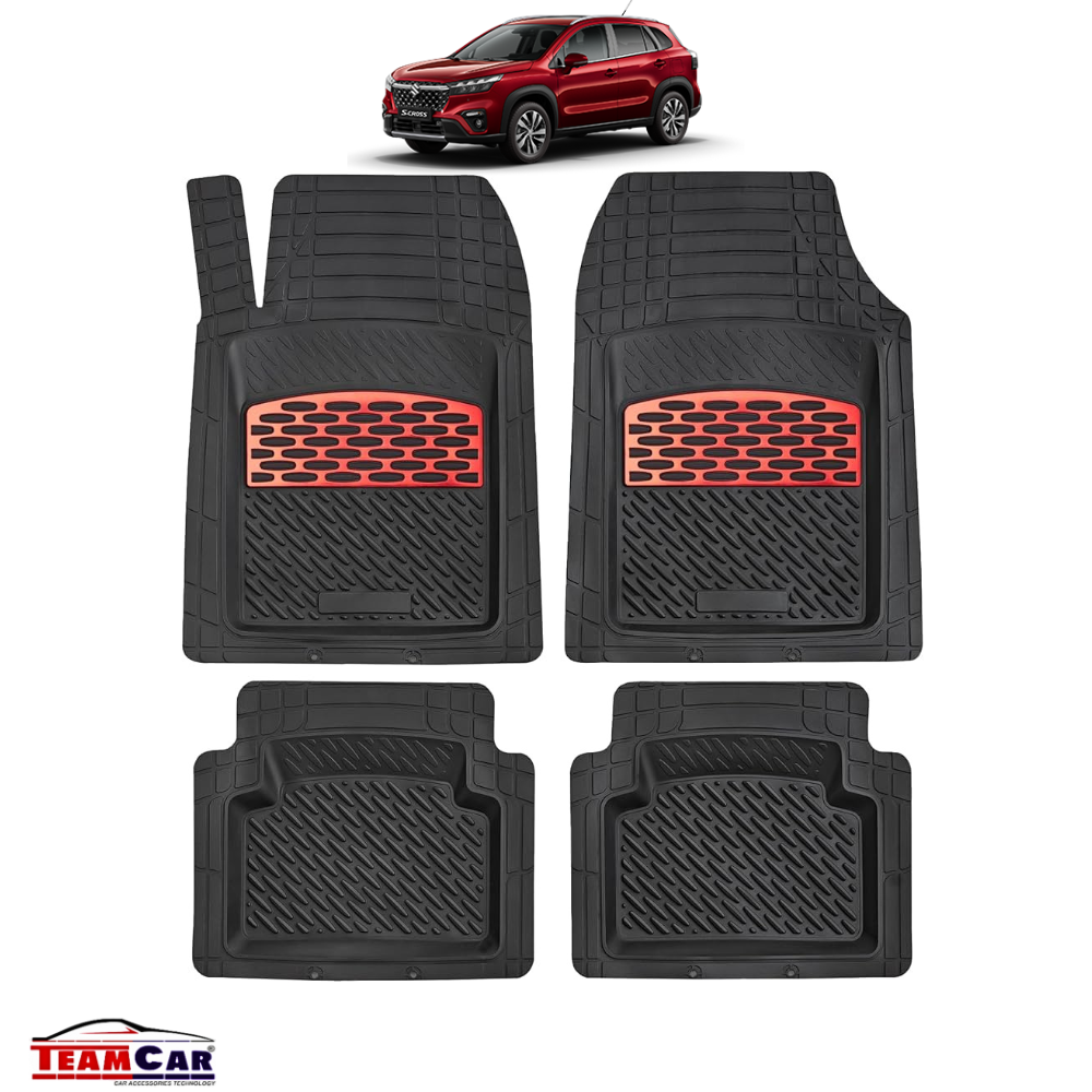 Covorase Auto TeamCar® Tip Tavita Compatibile Suzuki SX4 S-Cross II (2021–prezent) - Suv Red
