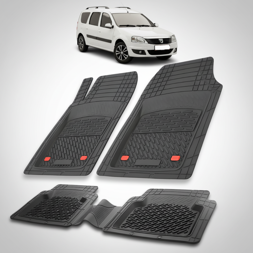 Covorase Tip Tavita Compatibile Dacia Logan MCV 2008-2012 , Negru