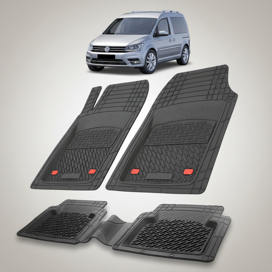 Covorase Tip Tavita Compatibile Volkswagen Caddy 2015-2020 , Negru