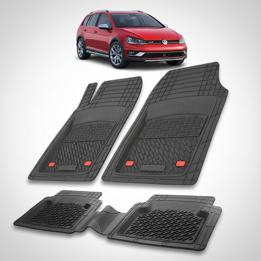 Covorase Tip Tavita Compatibile Volkswagen Golf (VII Alltrack, BA5, BV5) 2014-2017 , Negru