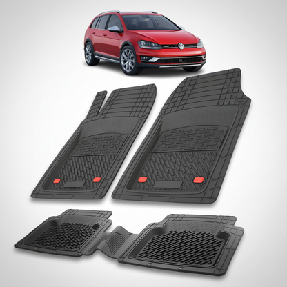 Covorase Tip Tavita Compatibile Volkswagen Golf (VII Alltrack, BA5, BV5) 2014-2017 , Negru