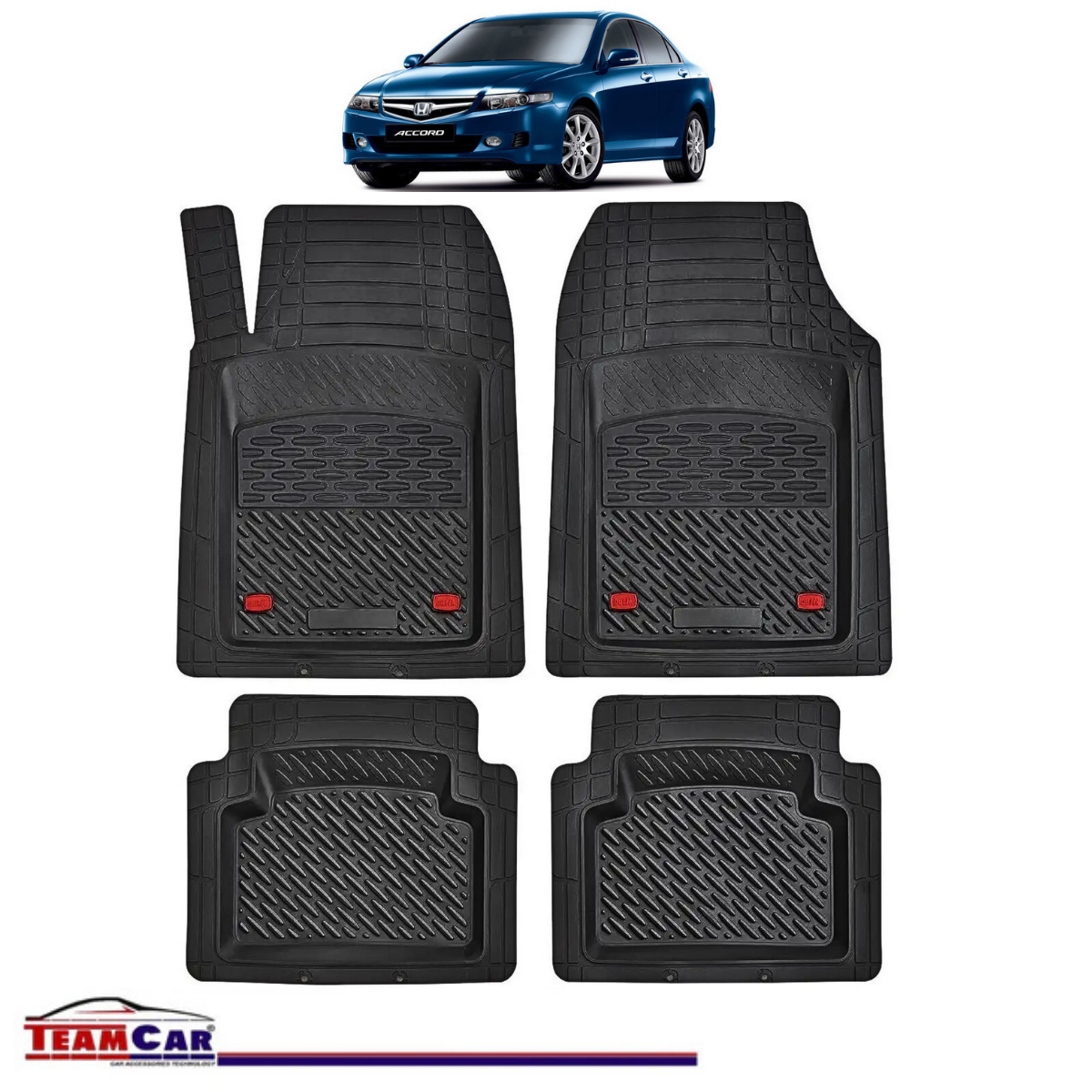 Covorașe Auto TeamCar® Tip Tăviță Compatibile Honda Accord 7 (2003–2008) - Sedan
