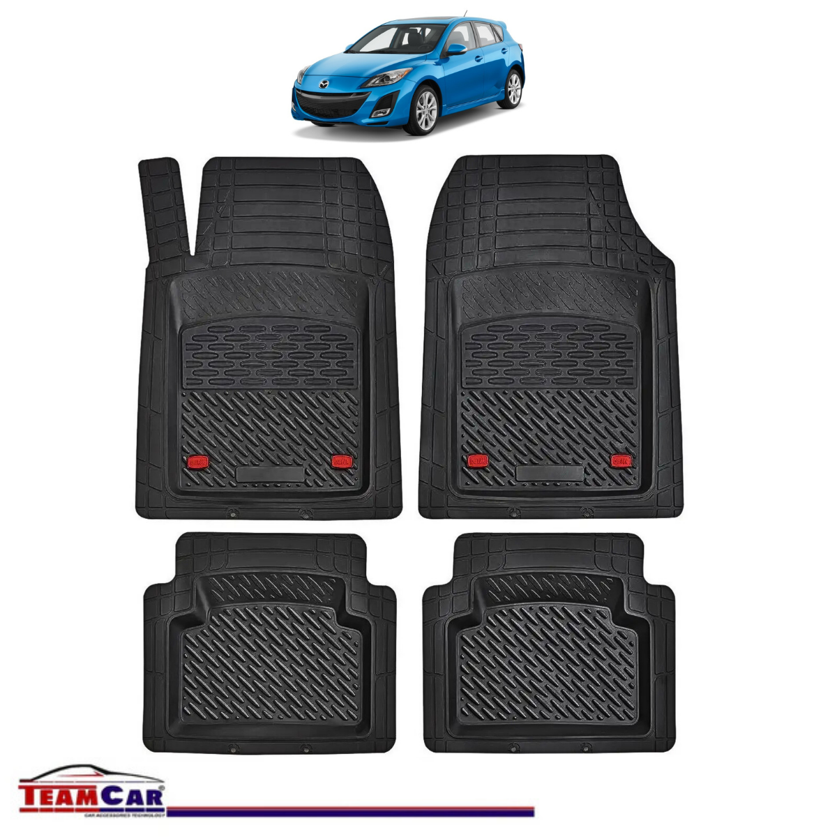 Covorașe Auto TeamCar® Tip Tăviță Compatibile Mazda 3 BL (2009–2013) - Hatchback