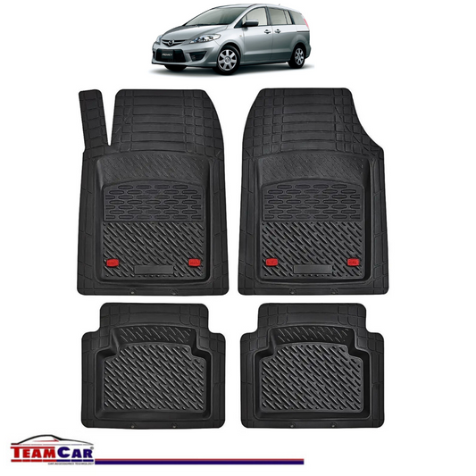Covorase Auto TeamCar® Tip Tavita Compatibile Mazda Premacy Generatia II (2005–2010) Negru Material Rezistent