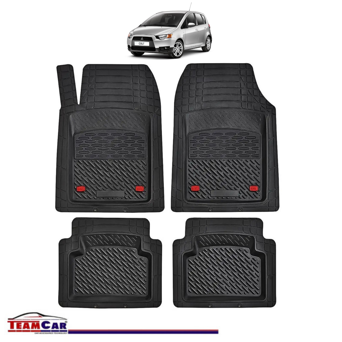 Covorașe Auto TeamCar® Tip Tăviță Compatibile Mitsubishi Colt VII (2004–2012) - Hatchback