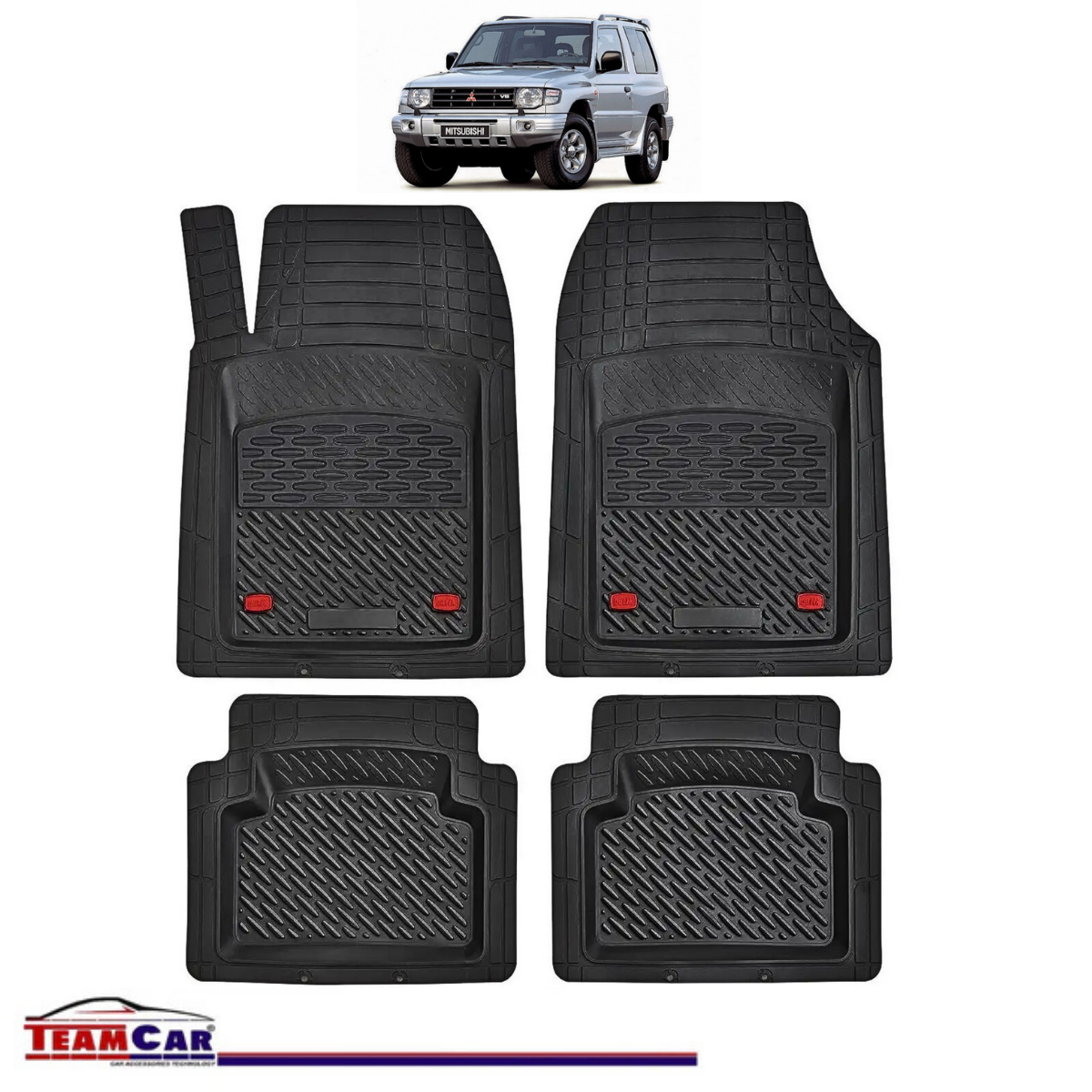 Covorașe Auto TeamCar® Tip Tăviță Compatibile Mitsubishi Pajero II (1991–1999) - Suv
