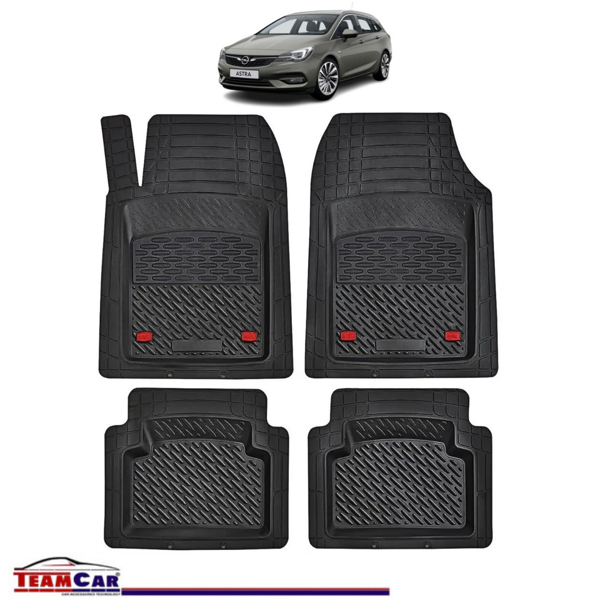Covorașe Auto TeamCar® Tip Tăviță Compatibile Opel Astra K (2015–2021) - Combi