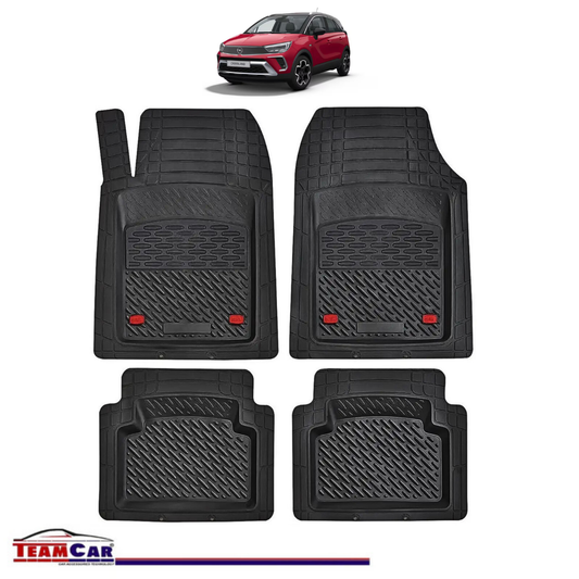 Covorase Auto TeamCar® Tip Tavita Compatibile Opel Crossland  (2020–prezent) - Suv, Negru