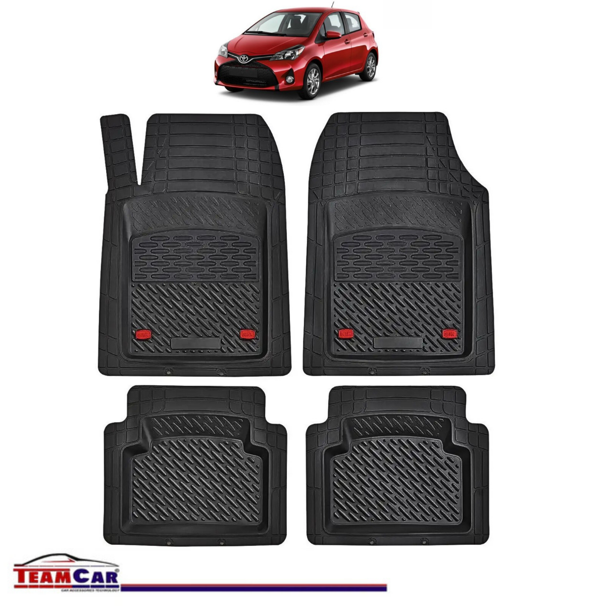 Covorașe Auto TeamCar® Tip Tăviță Compatibile Toyota Yaris XP130 (2011–2020) - Hatchback
