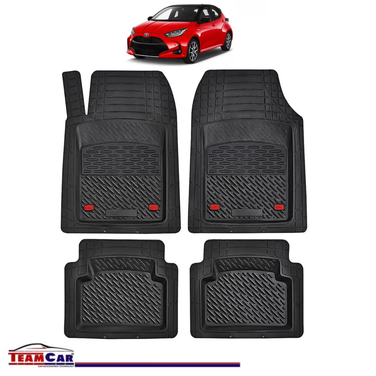 Covorașe Auto TeamCar® Tip Tăviță Compatibile Toyota Yaris XP210 (2020–prezent) - Hatchback