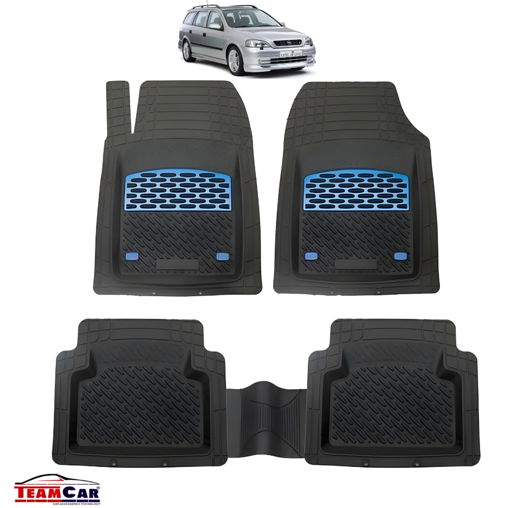 Opel Astra G Covorase Auto TeamCar® Tip Tăviță Compatibile (1998–2009) - Combi Blue