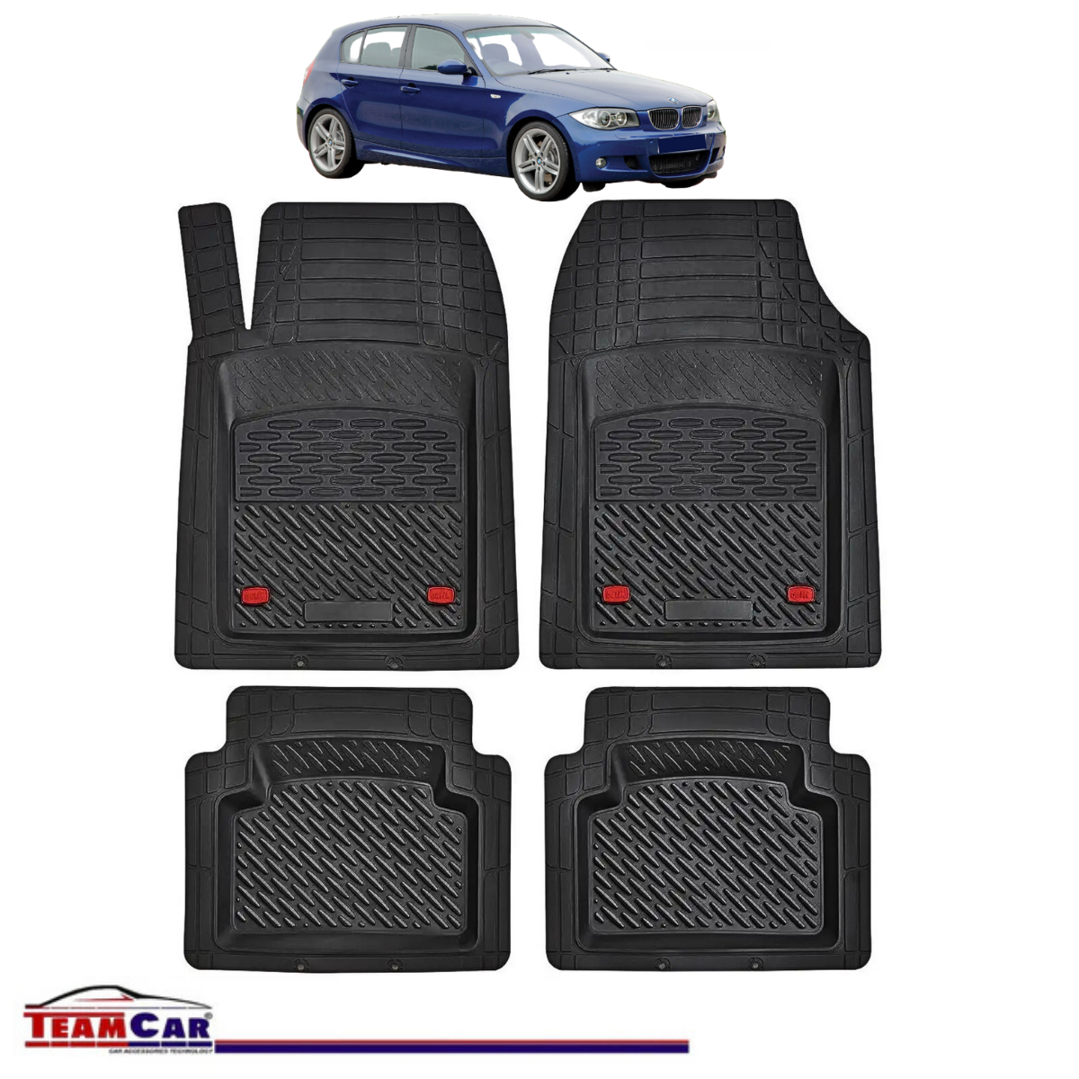Covorase Auto TeamCar® Tip Tavita Compatibile BMW Seria 1 E87 Hatchback 5 uși (2004–2011)