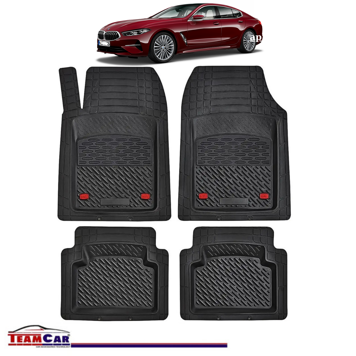 Covorase Auto TeamCar® Tip Tavita Compatibile BMW Seria 8 G16 Gran Coupé (2019–2025)