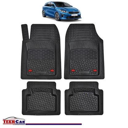 Covorase Auto TeamCar® Tip Tavita Compatibile Kia Ceed Generatia III (2018+) Negru Material Rezistent