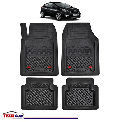 Covorase Auto TeamCar® Tip Tavita Compatibile Kia Ceed II (2012–2018) Negru