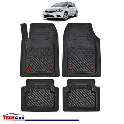 Covorase Auto TeamCar® Tip Tavita Compatibile Kia Ceed Generatia I (2006–2012) Negru Material Rezistent