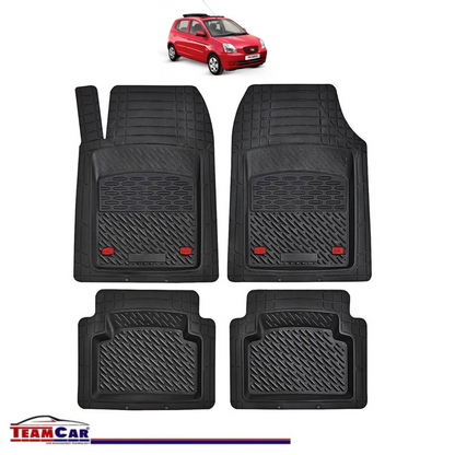 Covorase Auto TeamCar® Tip Tavita Compatibile Kia Picanto Generatia I (2004–2011) Negru Material Rezistent