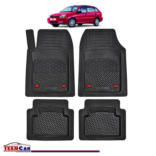 Covorase Auto TeamCar® Tip Tavita Compatibile Kia Rio Generatia II (2005–2011) Negru Material Rezistent