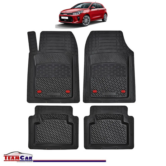 Covorase Auto TeamCar® Tip Tavita Compatibile Kia Rio Generatia IV (2017–2023) Negru Material Rezistent