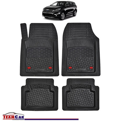 Covorase Auto TeamCar® Tip Tavita Compatibile Kia Sorento Generatia III (2014–2020) Negru Material Rezistent