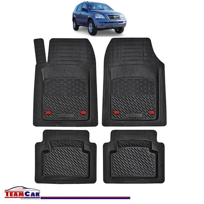 Covorase Auto TeamCar® Tip Tavita Compatibile Kia Sorento Generatia I (2002–2009) Negru Material Rezistent