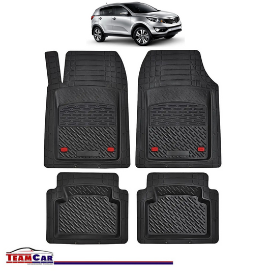 Covorase Auto TeamCar® Tip Tavita Compatibile Kia Sportage Generatia III (2010–2015) Negru Material Rezistent