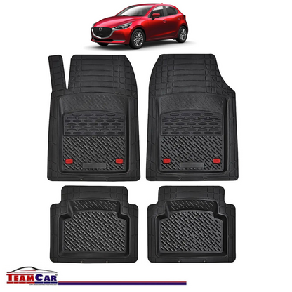 Covorase Auto TeamCar® Tip Tavita Compatibile Mazda 2 Generatia III (2014–2022) Negru Material Rezistent