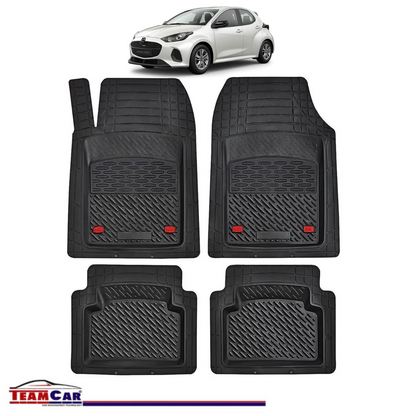 Covorase Auto TeamCar® Tip Tavita Compatibile Mazda 2 Generatia IV (2022+) Negru Material Rezistent