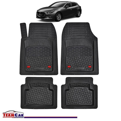 Covorase Auto TeamCar® Tip Tavita Compatibile Mazda 3 Generatia III (2013–2019) Negru Material Rezistent