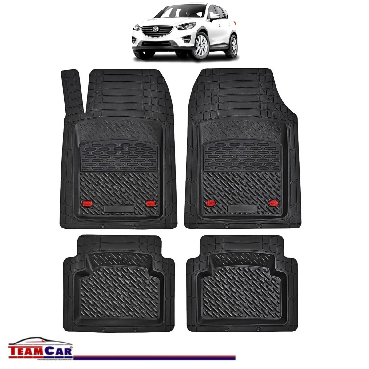 Covorase Auto TeamCar® Tip Tavita Compatibile Mazda CX-5 Generatia I (2012–2017) Negru Material Rezistent