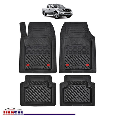 Covorase Auto TeamCar® Tip Tavita Compatibile Nissan Navara D40 (2005–2015) Negru Material Rezistent