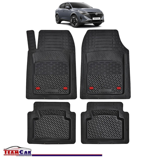 Covorase Auto TeamCar® Tip Tavita Compatibile Nissan Qashqai Generatia J12 (2021–prezent) Negru Material Rezistent