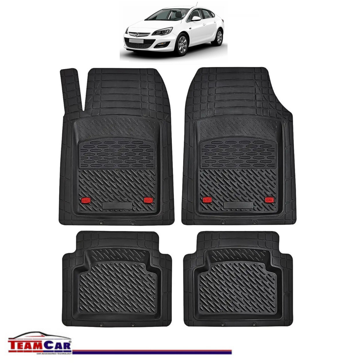 Covorase Auto TeamCar® Tip Tavita Compatibile Opel Astra J (Mk6) Sedan 4 uși (2009–2015)