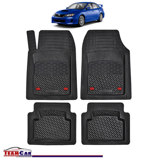 Covorase Auto TeamCar® Tip Tavita Compatibile Subaru Impreza Generatia III (2007–2011) Negru Material Rezistent