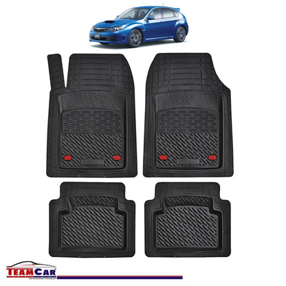 Covorase Auto TeamCar® Tip Tavita Compatibile Subaru Impreza Generatia IV (2011–2016) Negru Material Rezistent