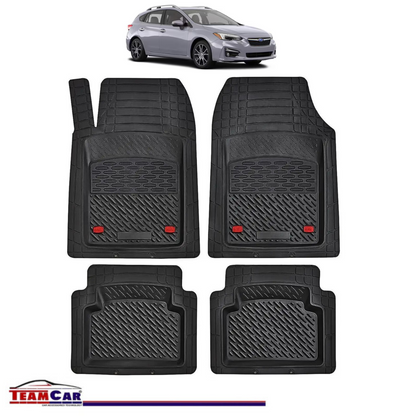 Covorase Auto TeamCar® Tip Tavita Compatibile Subaru Impreza Generatia V (2016+) Negru Material Rezistent