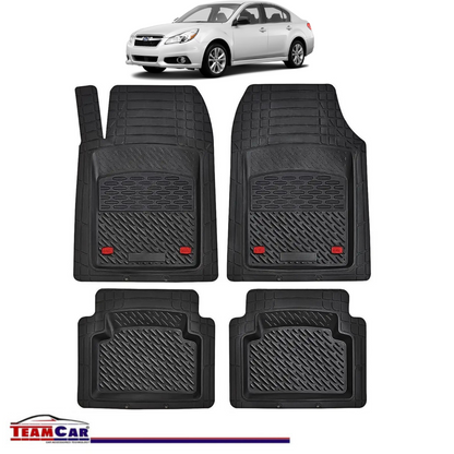Covorase Auto TeamCar® Tip Tavita Compatibile Subaru Legacy VI (2014–2020) Negru Material Rezistent
