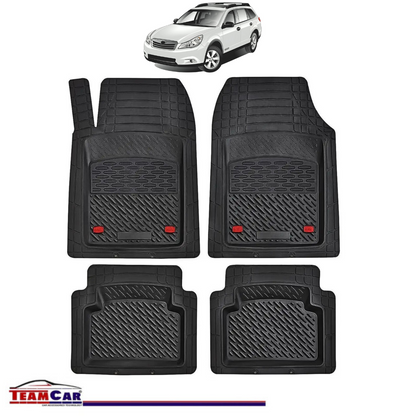 Covorase Auto TeamCar® Tip Tavita Compatibile Subaru Outback IV (2009–2014) Negru Material Rezistent