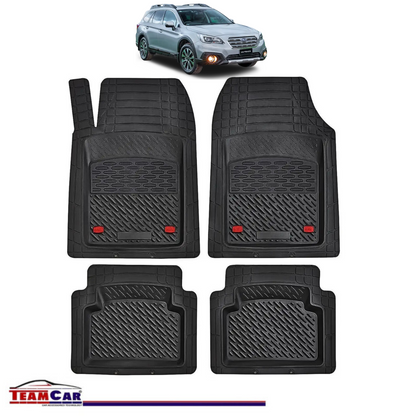 Covorase Auto TeamCar® Tip Tavita Compatibile Subaru Outback V (2014–2020) Negru Material Rezistent