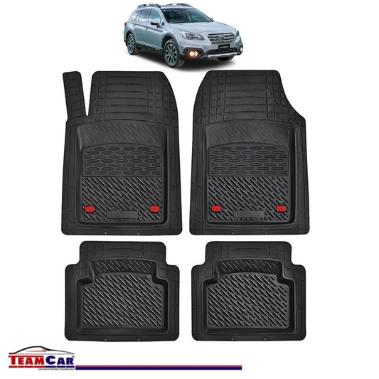 Covorase Auto TeamCar® Tip Tavita Compatibile Subaru Outback V (2014–2020) Negru Material Rezistent